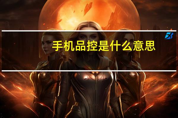 手机品控是什么意思