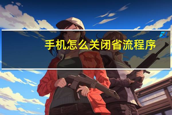 手机怎么关闭省流程序