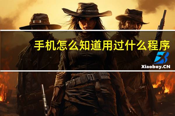 手机怎么知道用过什么程序