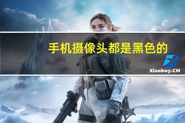 手机摄像头都是黑色的