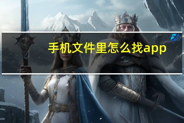 手机文件里怎么找app