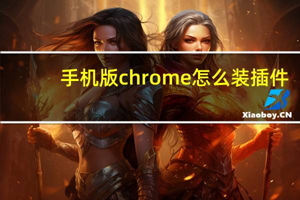 手机版chrome怎么装插件
