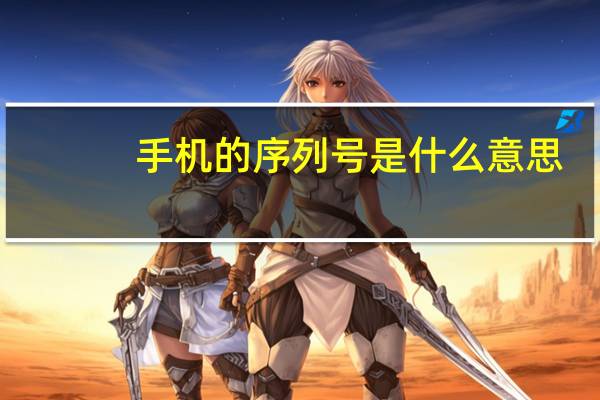 手机的序列号是什么意思