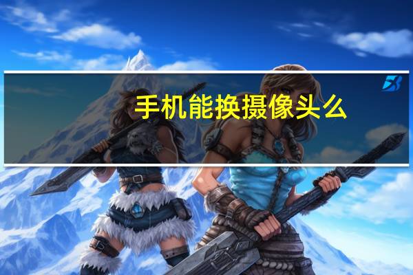 手机能换摄像头么