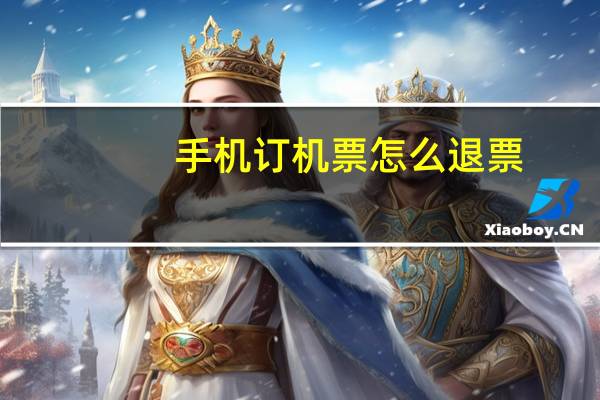 手机订机票怎么退票