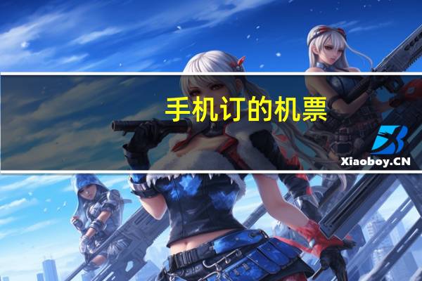 手机订的机票