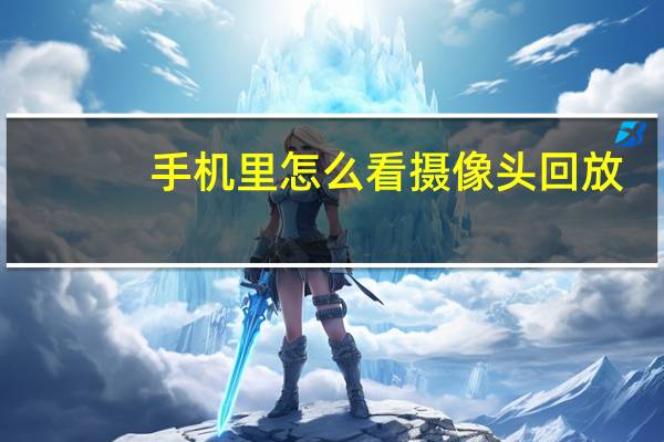 手机里怎么看摄像头回放