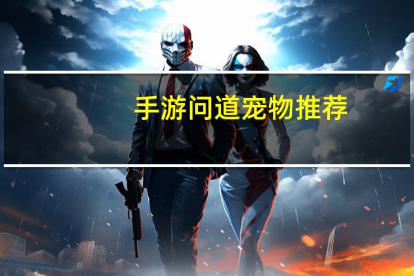 手游问道宠物推荐