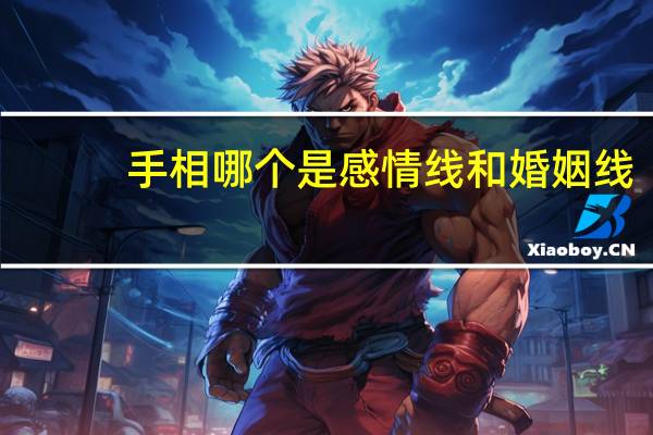 手相哪个是感情线和婚姻线