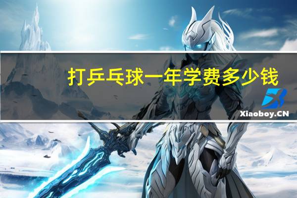 打乒乓球一年学费多少钱