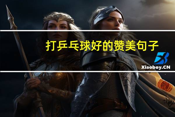 打乒乓球好的赞美句子