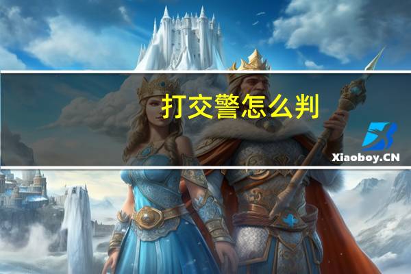 打交警怎么判