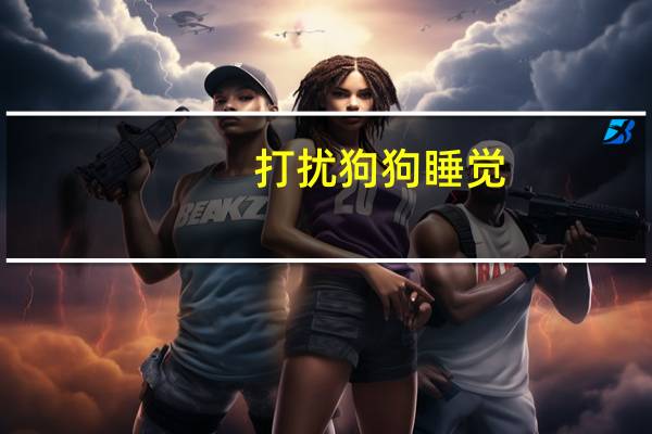 打扰狗狗睡觉