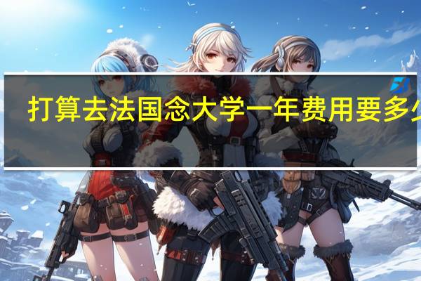 打算去法国念大学一年费用要多少钱