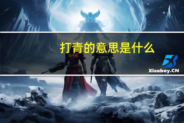 打青的意思是什么