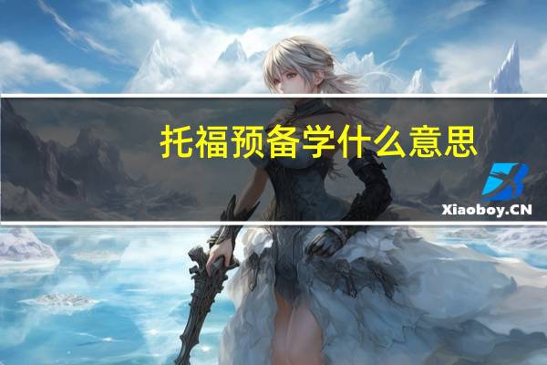 托福预备学什么意思