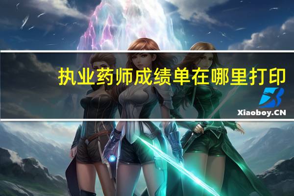 执业药师成绩单在哪里打印