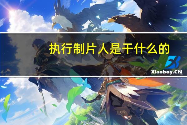 执行制片人是干什么的