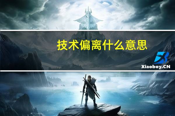 技术偏离什么意思