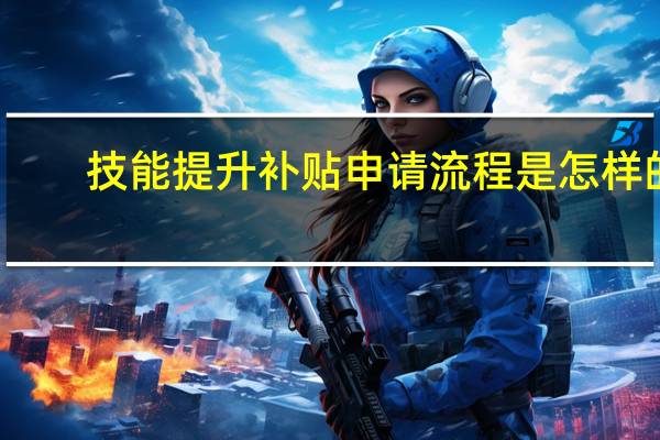 技能提升补贴申请流程是怎样的？