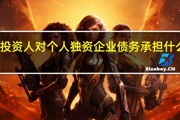 投资人对个人独资企业债务承担什么责任