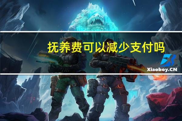抚养费可以减少支付吗