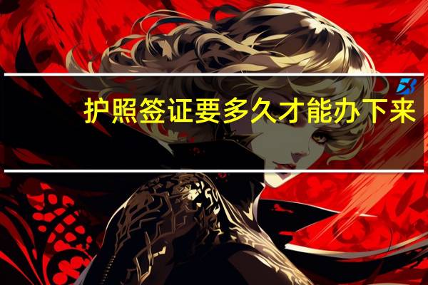 护照签证要多久才能办下来