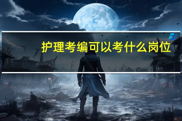 护理考编可以考什么岗位