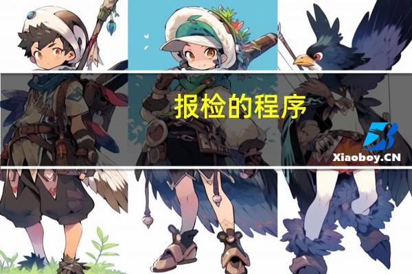 报检的程序