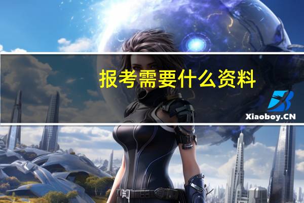 报考需要什么资料
