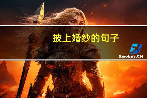 披上婚纱的句子