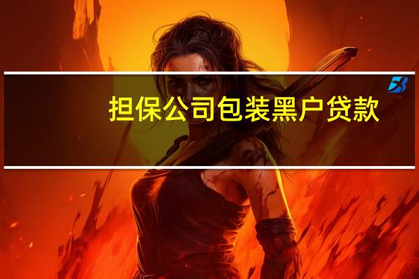 担保公司包装黑户贷款