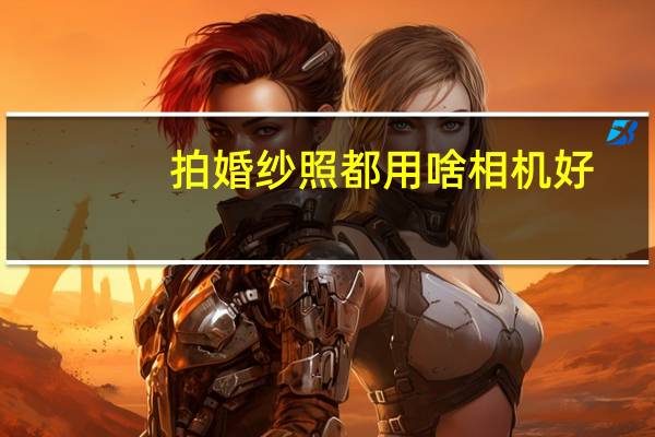 拍婚纱照都用啥相机好