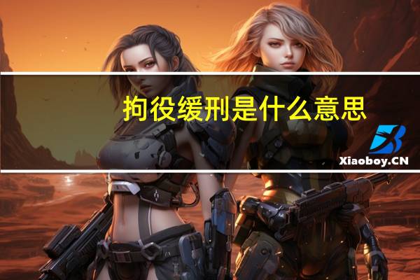 拘役缓刑是什么意思