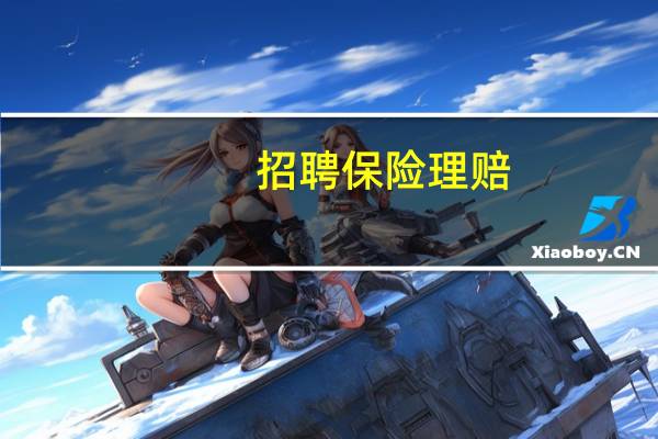 招聘保险理赔
