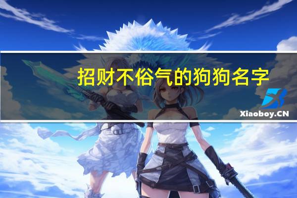 招财不俗气的狗狗名字
