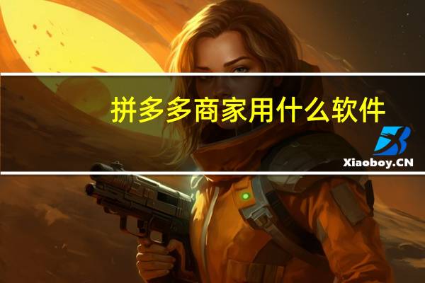 拼多多商家用什么软件