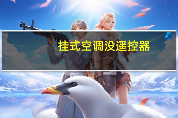 挂式空调没遥控器