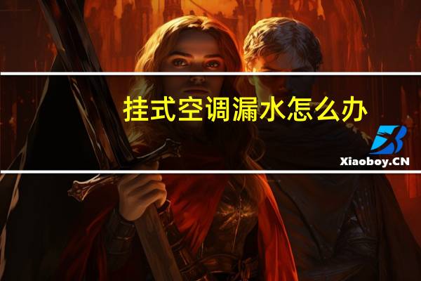 挂式空调漏水怎么办