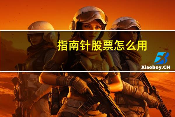 指南针股票怎么用