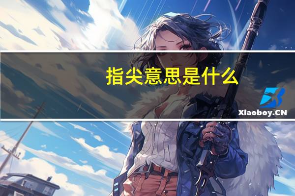 指尖意思是什么