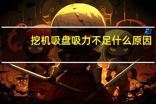 挖机吸盘吸力不足什么原因