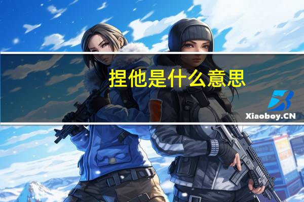 捏他是什么意思