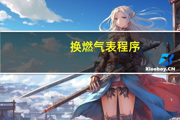 换燃气表程序