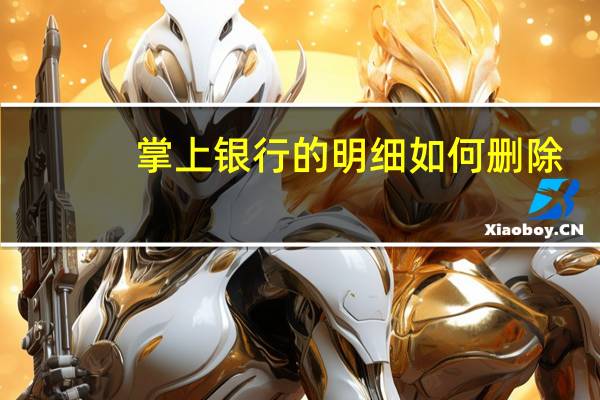 掌上银行的明细如何删除