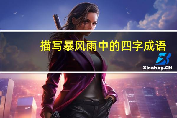 描写暴风雨中的四字成语