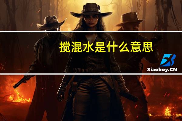 搅混水是什么意思
