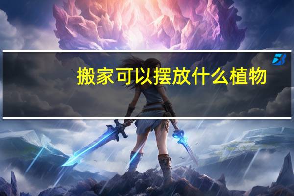 搬家可以摆放什么植物