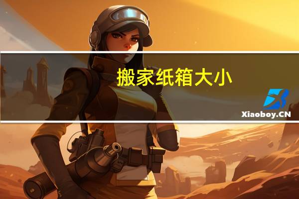 搬家纸箱大小