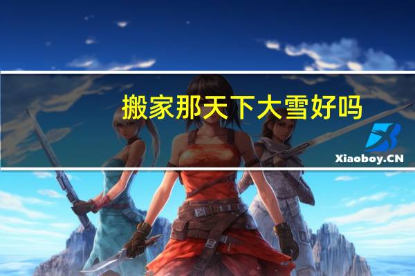 搬家那天下大雪好吗